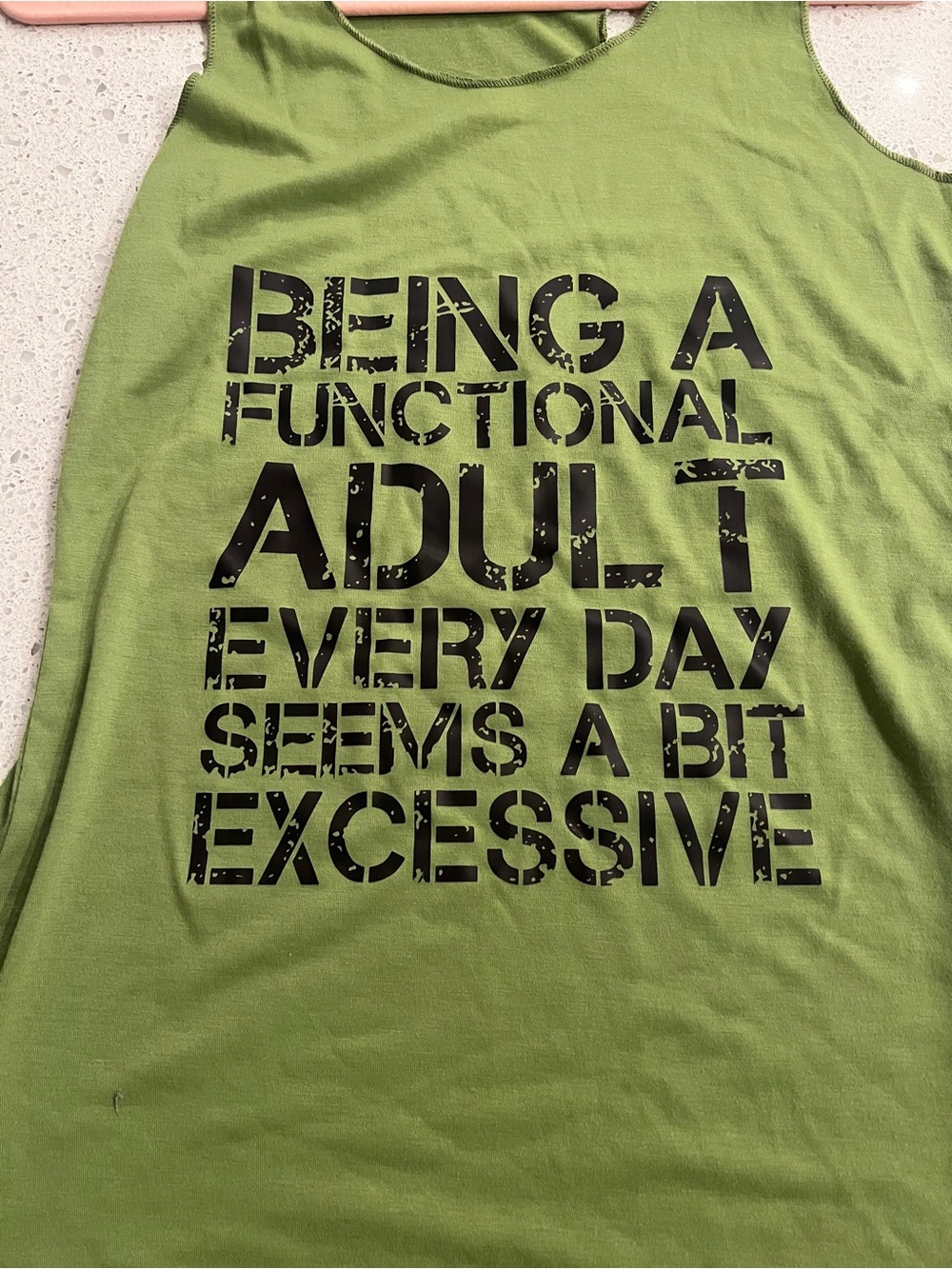 Being a Functional Adult Everyday Seems Excessive (NWOT) 🍒Olive, Medium